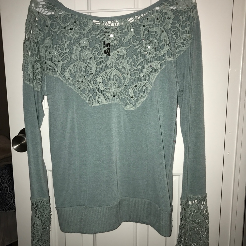 Lace Sweater Top